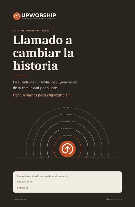 Portada de la guía «Llamado a cambiar la historia», de UP Worship